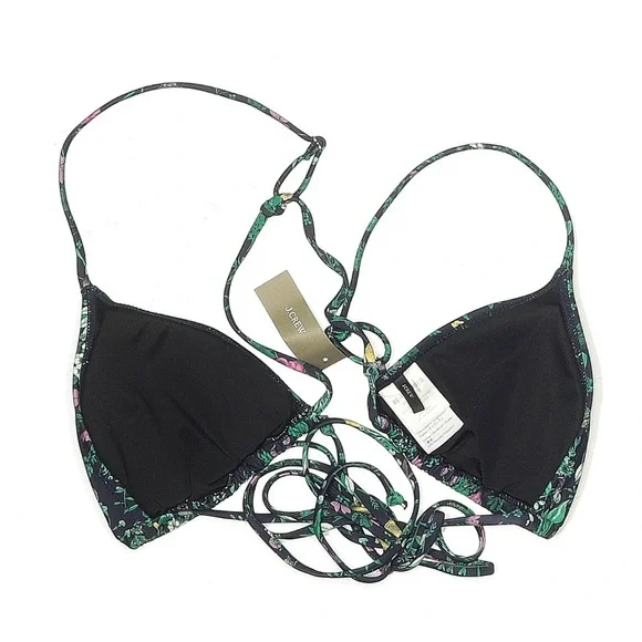 J.Crew Strappy String Bikini Top NWT Winter Garden Floral Size Large Swim - Picture 3 of 5